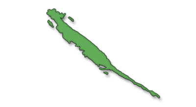 Kornat sziget térképe