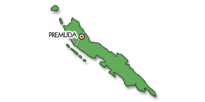 Premuda sziget térkép